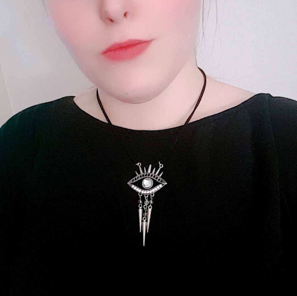 Eye of the Divine Silver Plated Necklace - Picture 10 of 10